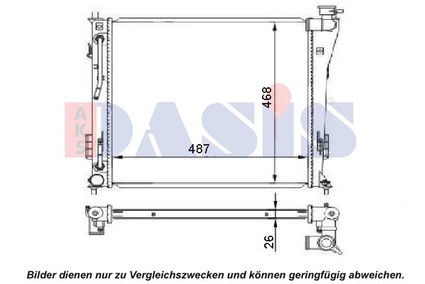 AKS DASIS Radiaator,mootorijahutus 560076N